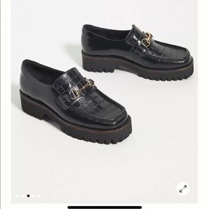 Intentionally blank black croc